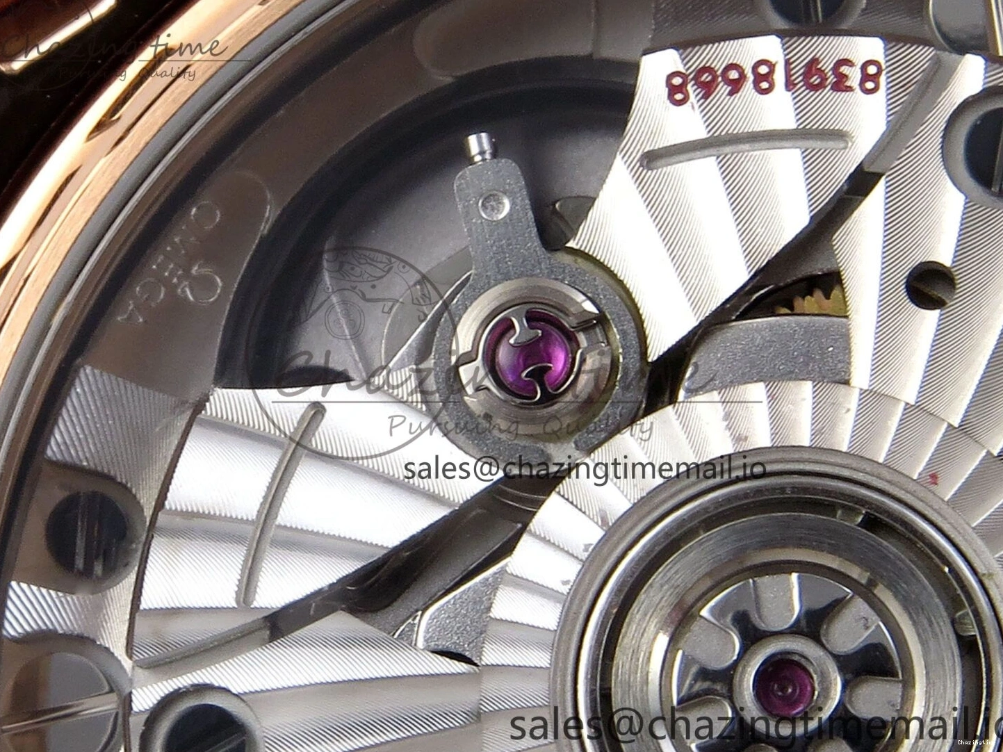 0102 De Ville Prestige Ladies RG VSF 1:1 Best Edition Brown Diamonds Dial on RG Bracelet A Sophisticated 7681